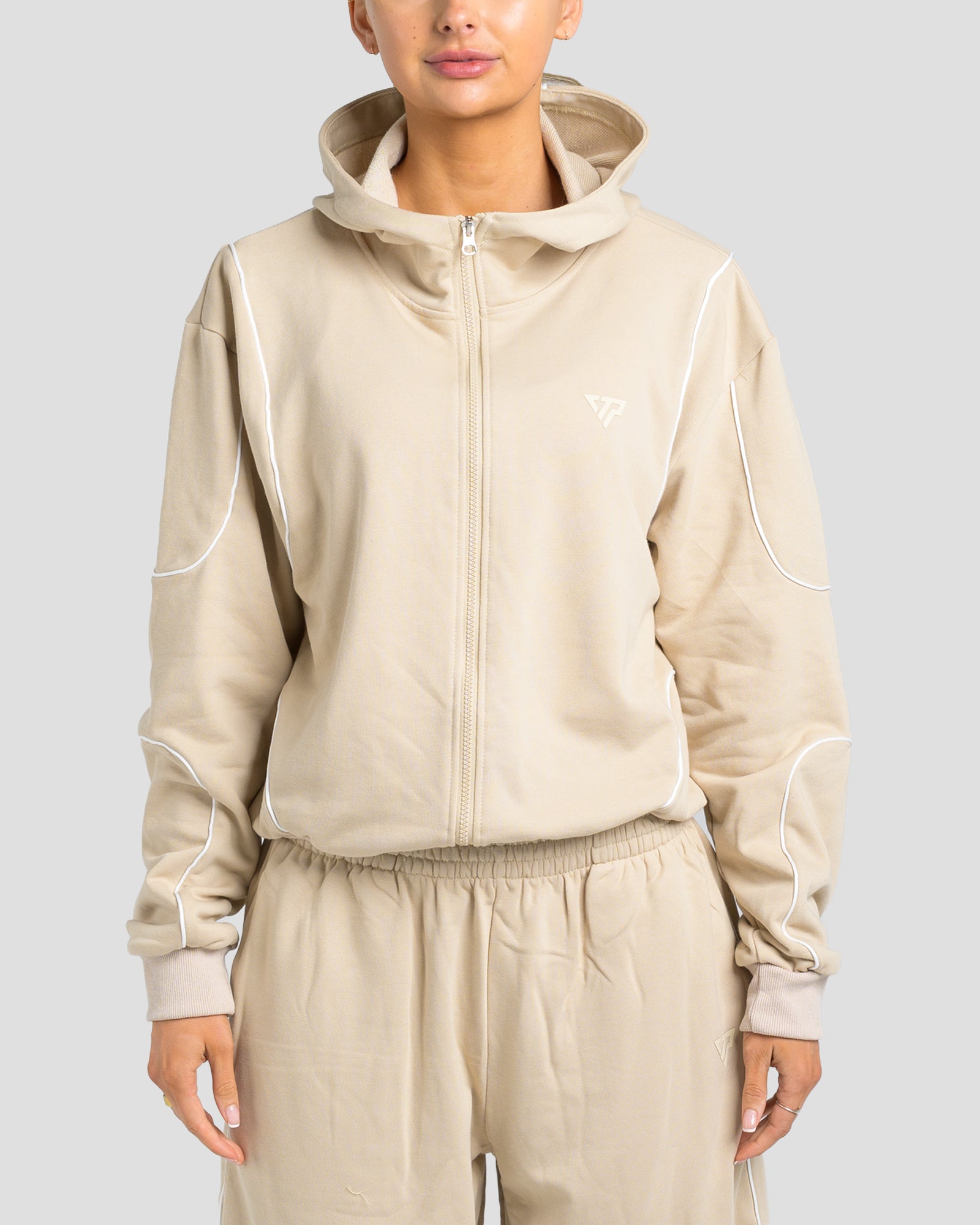 KTP SWEAT ZIP JACKET - BEIGE